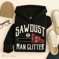 Sawdust Is Man Glitter Funny Chainsaw Lumberjack Hoodie thumb 4