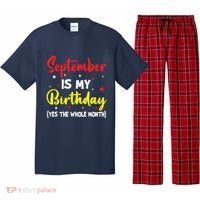 September Is My Birthday The Whole Month September Birthday Pajama Set thumb 0