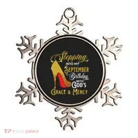 Stepping Into My September Birthday With Gods Grace Mercy Ornament thumb 0