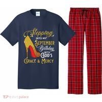 Stepping Into My September Birthday With Gods Grace Mercy Pajama Set thumb 0