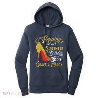 Stepping Into My September Birthday With Gods Grace Mercy Women's Hoodie thumb 0