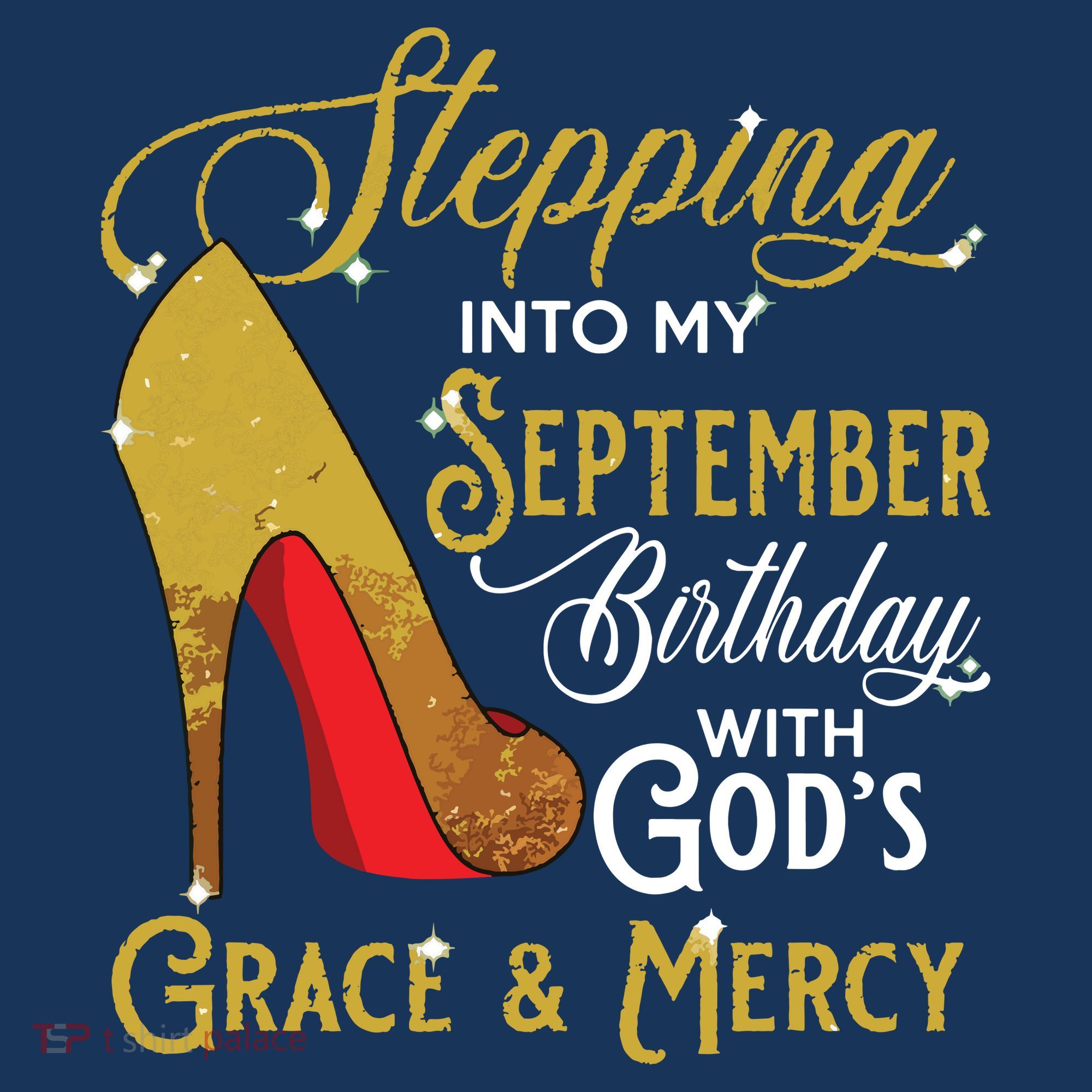 Stepping Into My September Birthday With Gods Grace Mercy Women's Hoodie