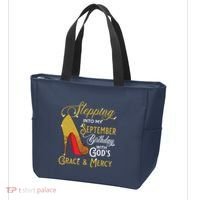Stepping Into My September Birthday With Gods Grace Mercy Tote Bag thumb 3