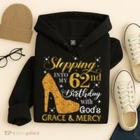 Stepping Into My 62nd Birthday With God's Grace & Mercy Hoodie thumb 4