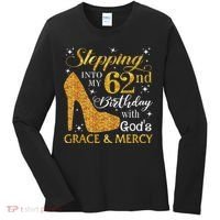 Stepping Into My 62nd Birthday With God's Grace & Mercy Women's Long Sleeve Shirt thumb 0