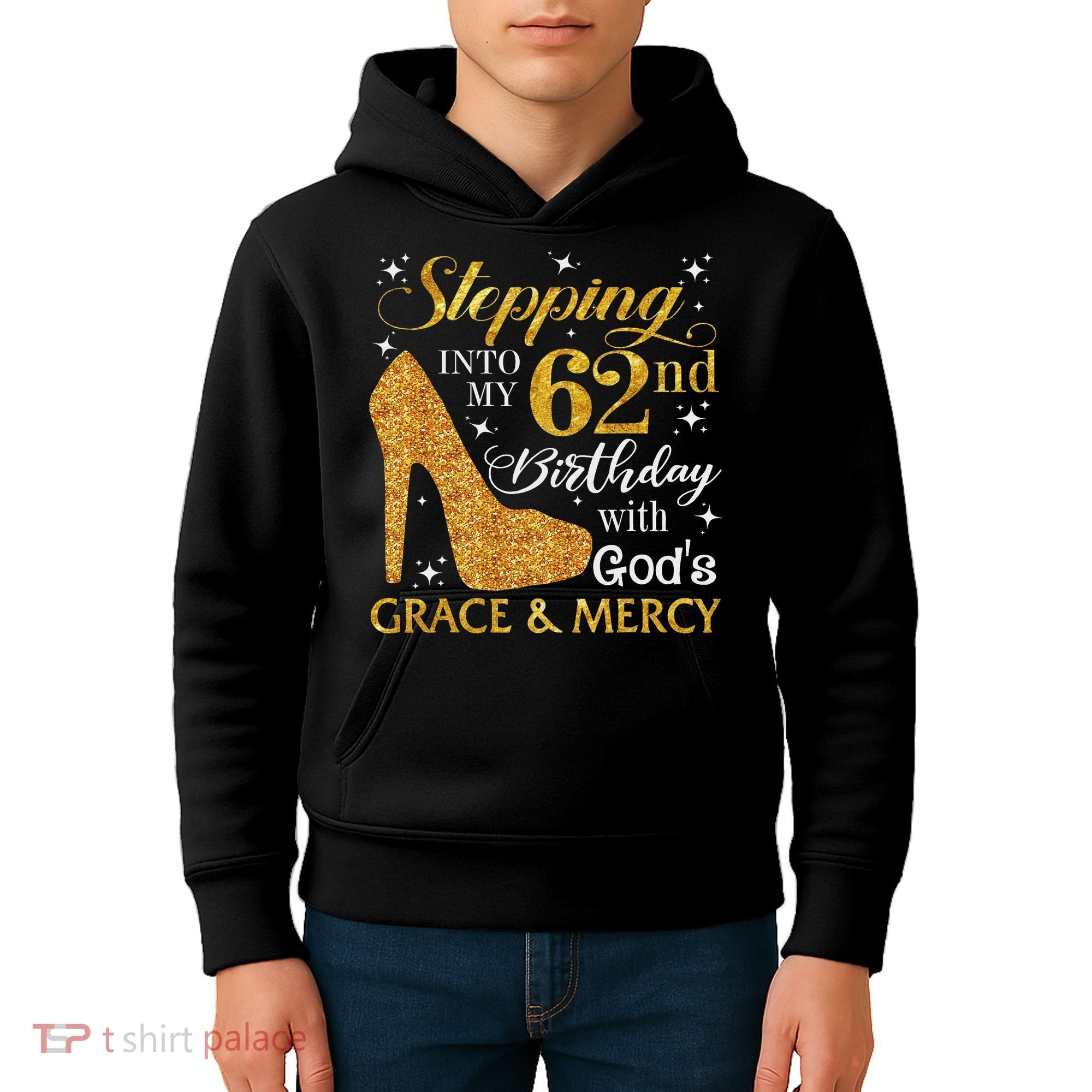 Stepping Into My 62nd Birthday With God's Grace & Mercy Kids Hoodie