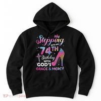 Stepping Into My 74th Birthday Gift Women 74 Years Old Pumps Hoodie thumb 0