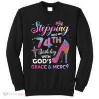 Stepping Into My 74th Birthday Gift Women 74 Years Old Pumps Sweatshirt thumb 0