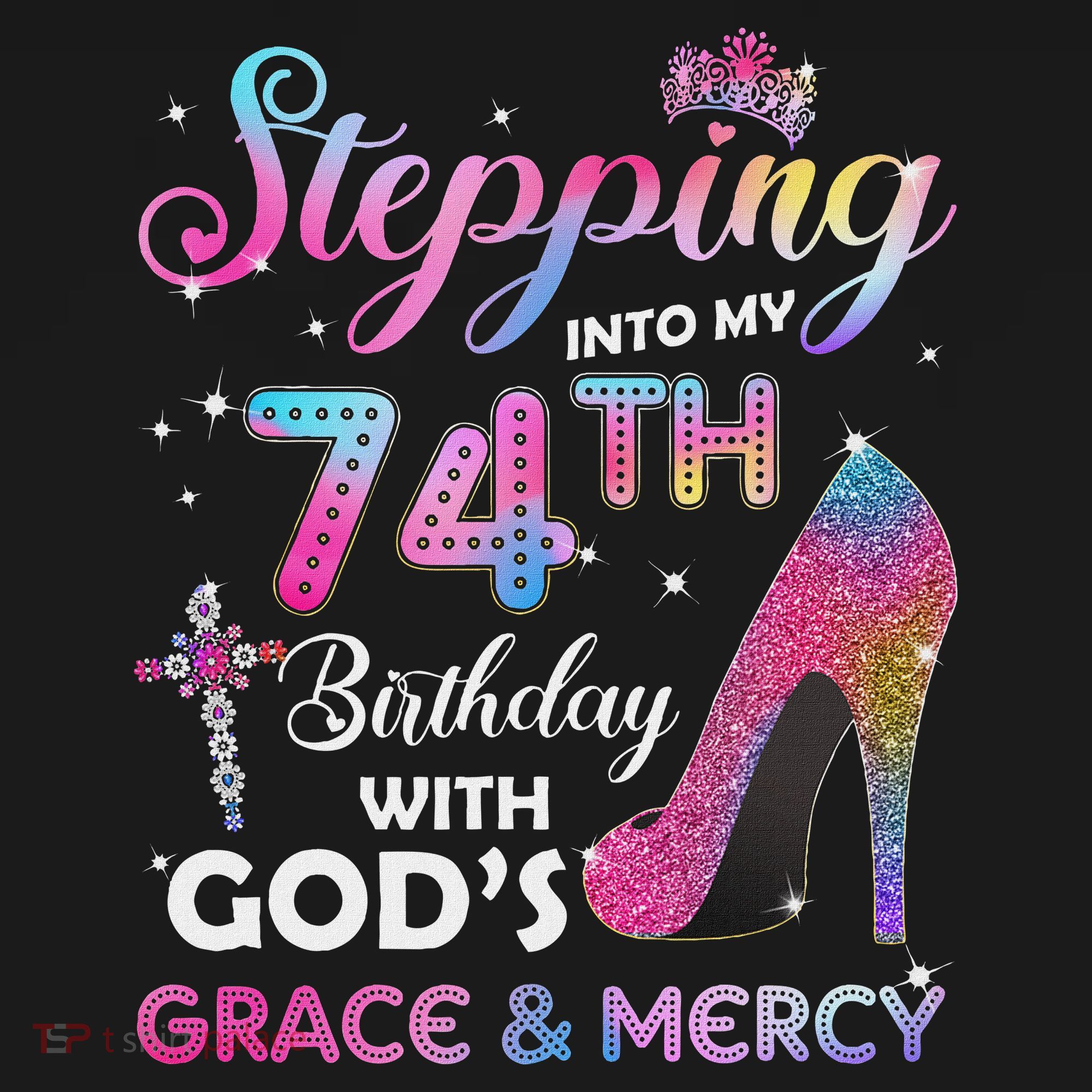 Stepping Into My 74th Birthday Gift Women 74 Years Old Pumps Women's Hoodie