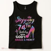 Stepping Into My 74th Birthday Gift Women 74 Years Old Pumps Tank Top thumb 2