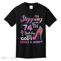 Stepping Into My 74th Birthday Gift Women 74 Years Old Pumps Kids T-Shirt thumb 0