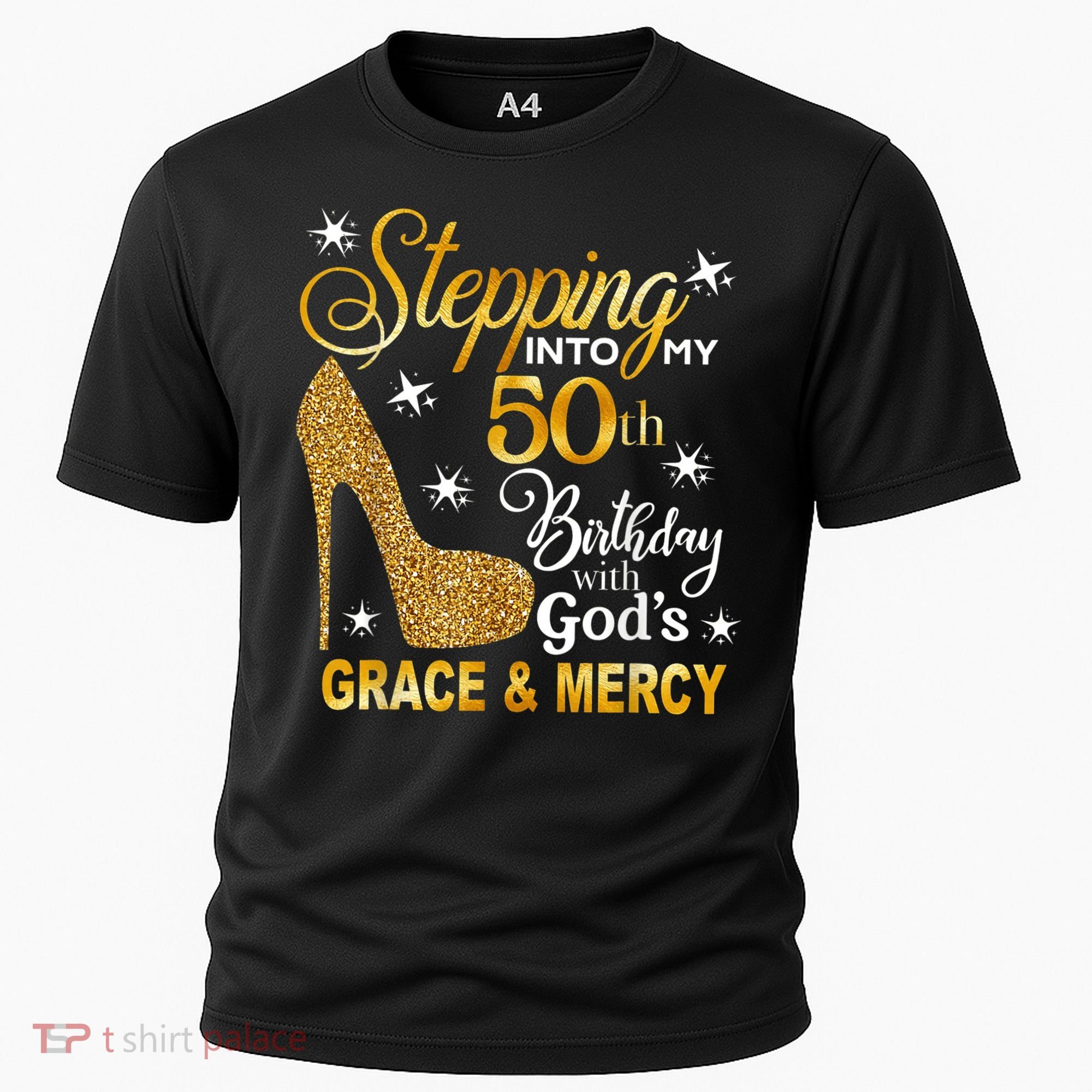 Stepping into my 50th birthday with God's grace & Mercy Cooling Performance Crew T-Shirt