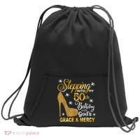 Stepping into my 50th birthday with God's grace & Mercy Sweatshirt Cinch Pack Bag thumb 0
