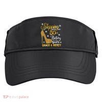 Stepping into my 50th birthday with God's grace & Mercy Adult Drive Performance Visor thumb 0