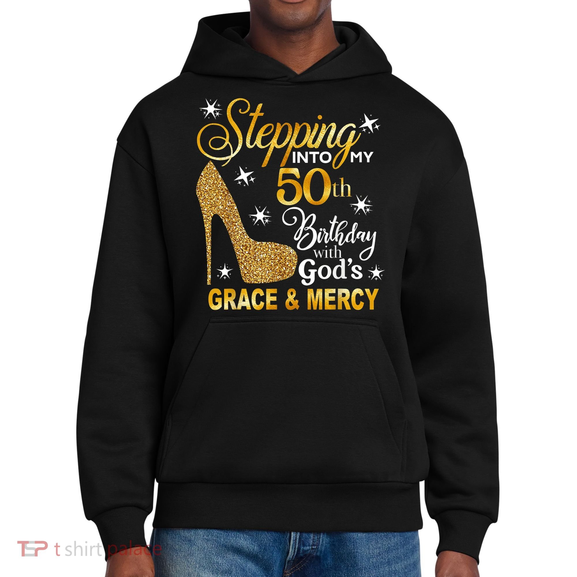 Stepping into my 50th birthday with God's grace & Mercy District V.I.T. Heavyweight Hoodie