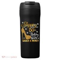 Stepping into my 50th birthday with God's grace & Mercy 24oz Duet Stainless Steel Tumbler thumb 0