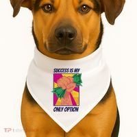 Success Is My Only Option Money USA-Made Doggie Bandana thumb 1