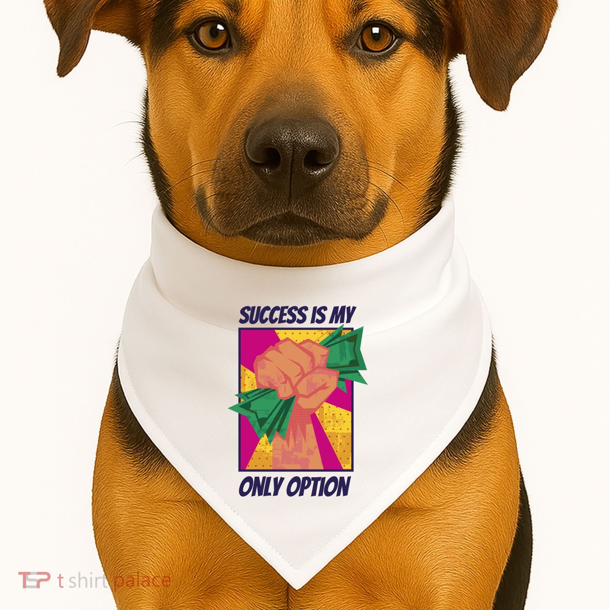 Success Is My Only Option Money USA-Made Doggie Bandana