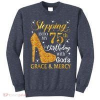 Stepping into my 75th Birthday Present with God's grace & Mercy Tee Sweatshirt thumb 0
