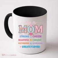 She Is Mom Bible Verses Christian Jesus Mothers Day Floral Coffee Mug thumb 0