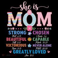 She Is Mom Bible Verses Christian Jesus Mothers Day Floral Coffee Mug thumb 5