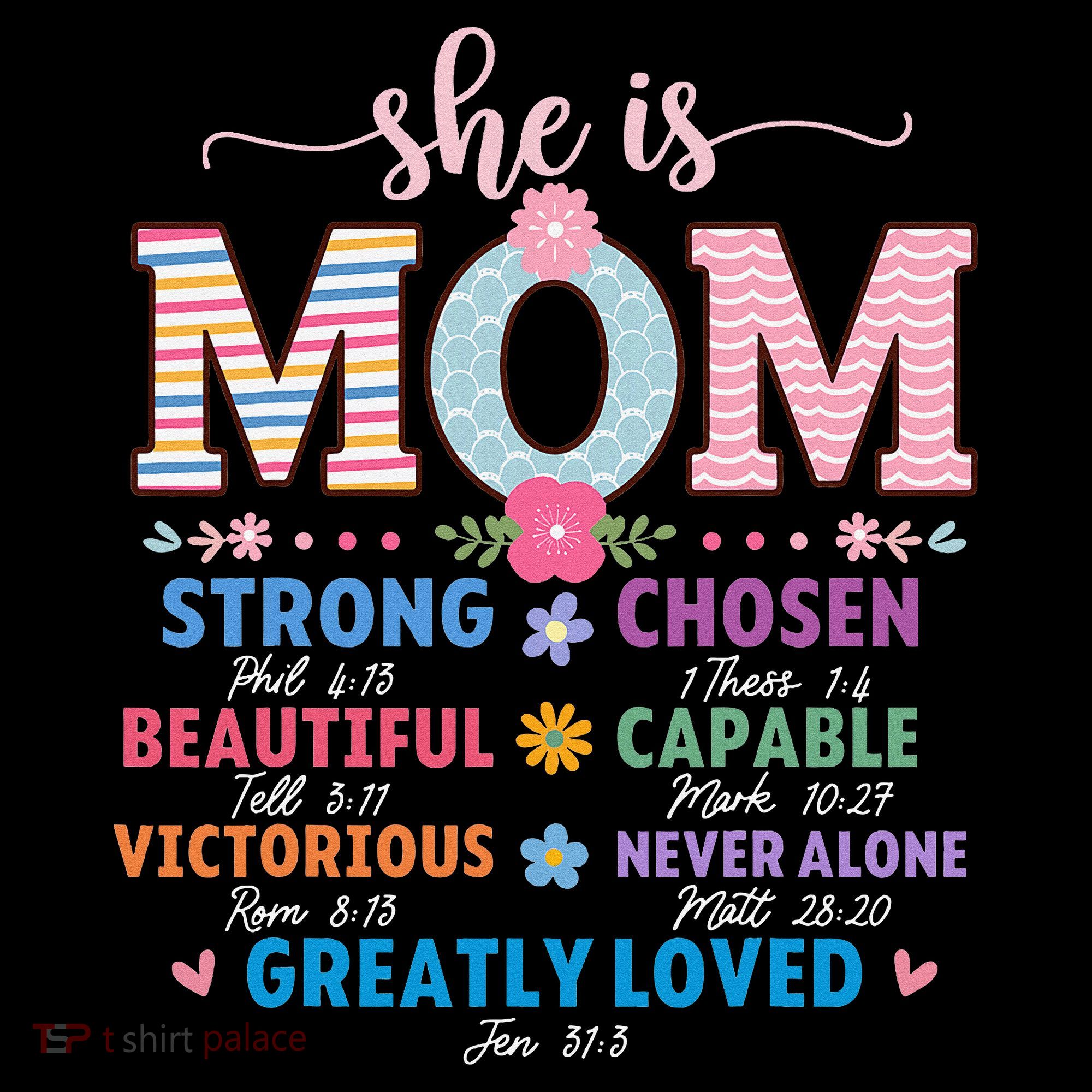 She Is Mom Bible Verses Christian Jesus Mothers Day Floral Coffee Mug