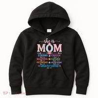She Is Mom Bible Verses Christian Jesus Mothers Day Floral Kids Hoodie thumb 0