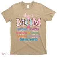 She Is Mom Bible Verses Christian Jesus Mothers Day Floral T-Shirt thumb 0