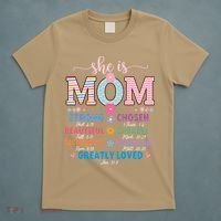 She Is Mom Bible Verses Christian Jesus Mothers Day Floral T-Shirt thumb 5