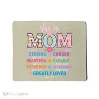 She Is Mom Bible Verses Christian Jesus Mothers Day Floral Mousepad thumb 0