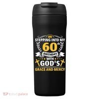 Stepping into my 60th birthday with gods grace and mercy 24oz Duet Stainless Steel Tumbler thumb 0