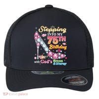 Stepping Into My 75th Birthday With God's Grace And Mercy Flexfit Unipanel Trucker Cap thumb 0