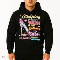 Stepping Into My 75th Birthday With God's Grace And Mercy Hoodie thumb 2