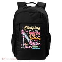 Stepping Into My 75th Birthday With God's Grace And Mercy Backpack thumb 0