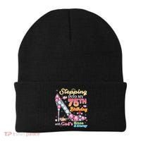 Stepping Into My 75th Birthday With God's Grace And Mercy Beanie thumb 0