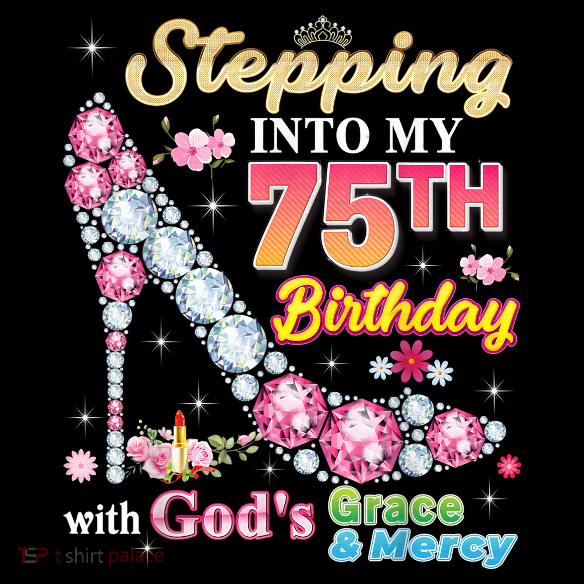 Stepping Into My 75th Birthday With God's Grace And Mercy Women's Hoodie