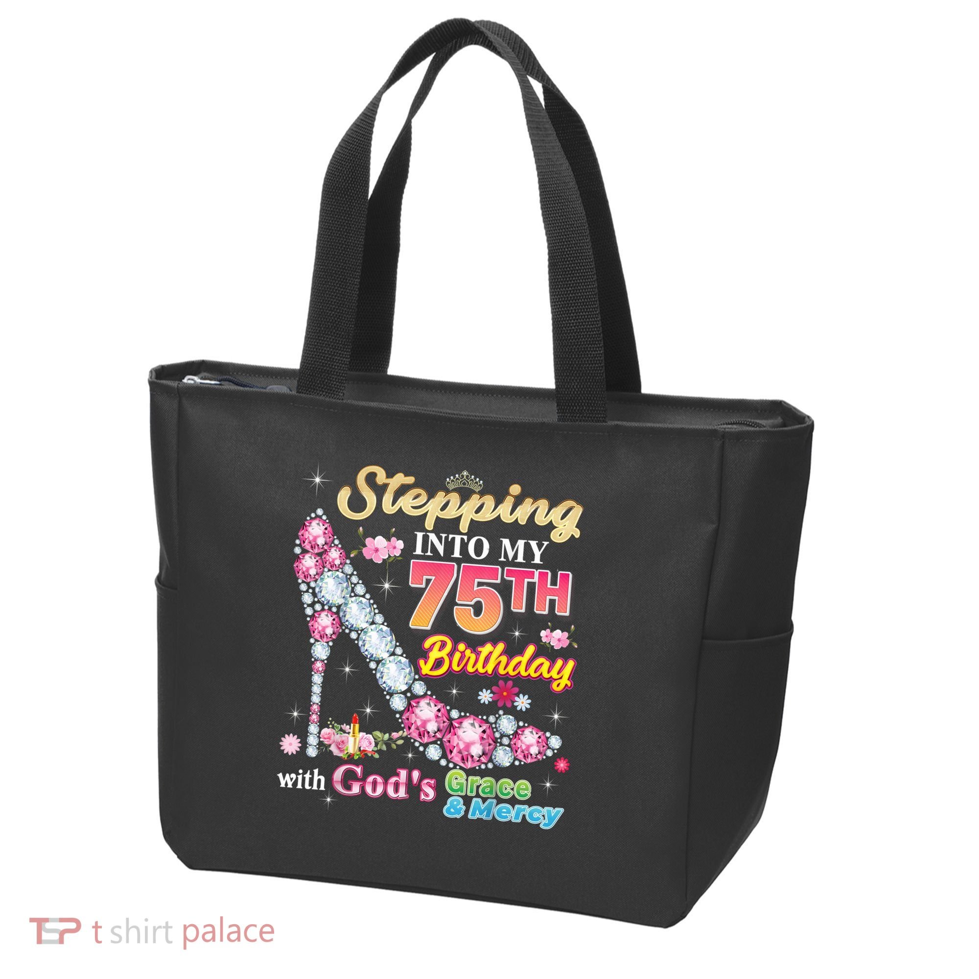 Stepping Into My 75th Birthday With God's Grace And Mercy Tote Bag