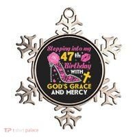 Stepping Into My 47th Birthday With God's Graces Mercy Ornament thumb 0