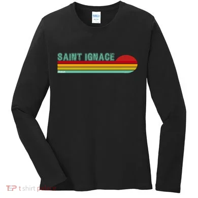 Saint Ignace Michigan Women's Long Sleeve Shirt