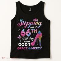 Stepping Into My 66th Birthday Gift Women 66 Years Old Pumps Tank Top thumb 2