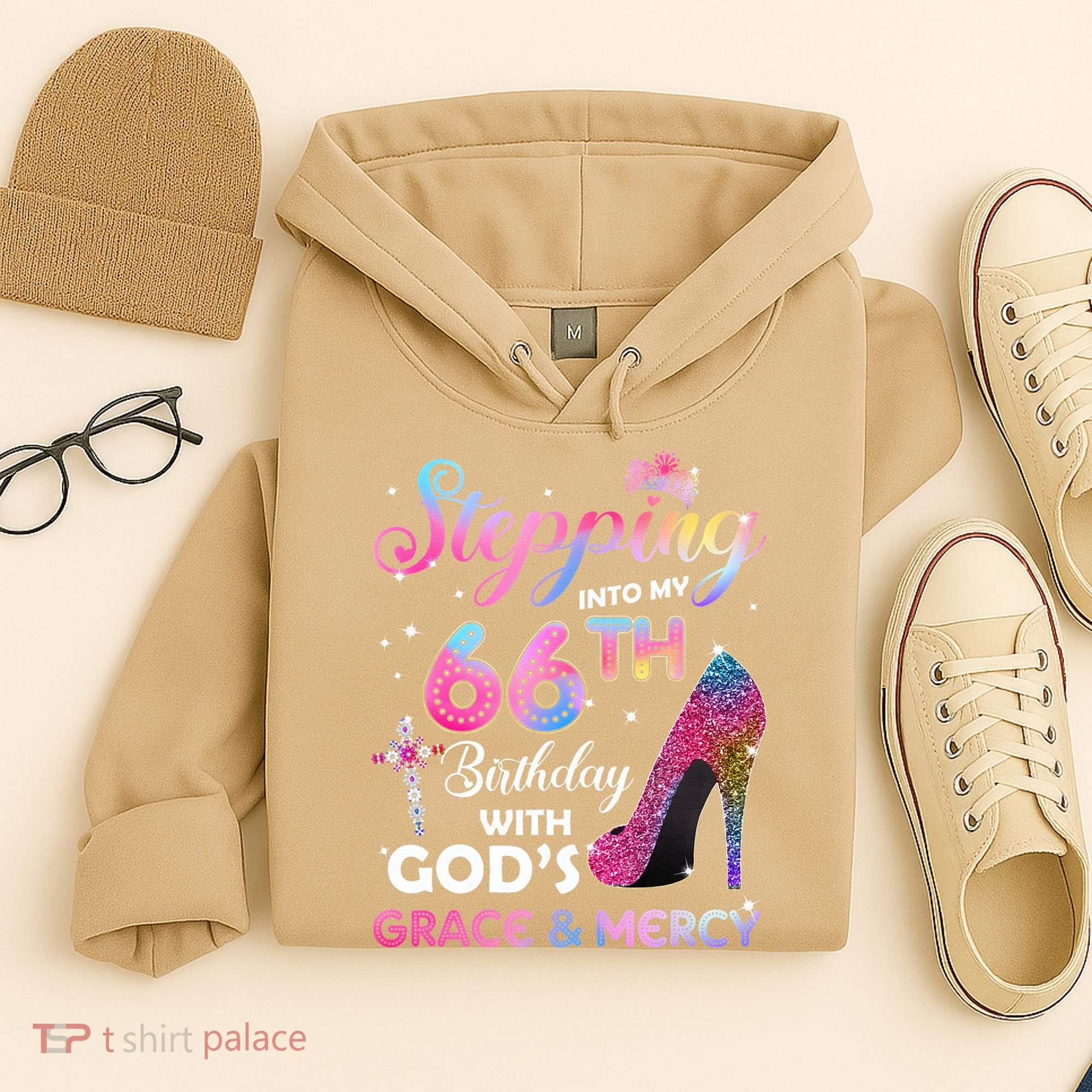 Stepping Into My 66th Birthday Gift Women 66 Years Old Pumps Hoodie