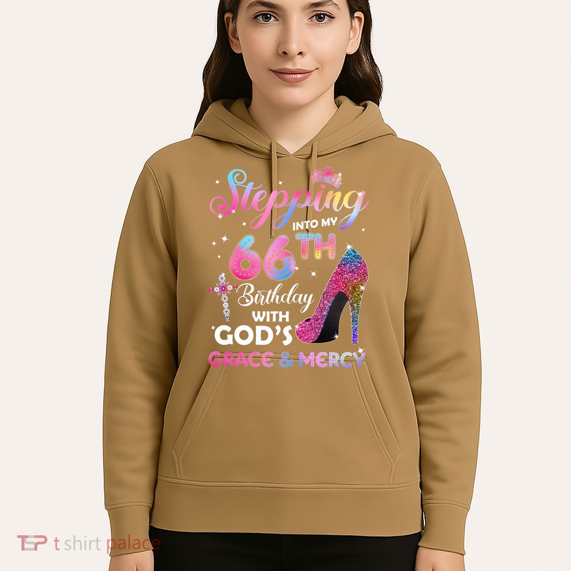 Stepping Into My 66th Birthday Gift Women 66 Years Old Pumps Hoodie