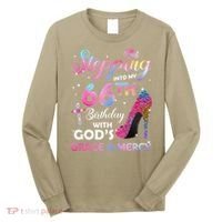 Stepping Into My 66th Birthday Gift Women 66 Years Old Pumps Long Sleeve Shirt thumb 0