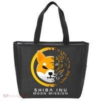 Shiba Inu Moon Mission DOGE Coin Cryptocurrency Tote Bag thumb 0