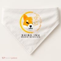 Shiba Inu Moon Mission DOGE Coin Cryptocurrency USA-Made Doggie Bandana thumb 0