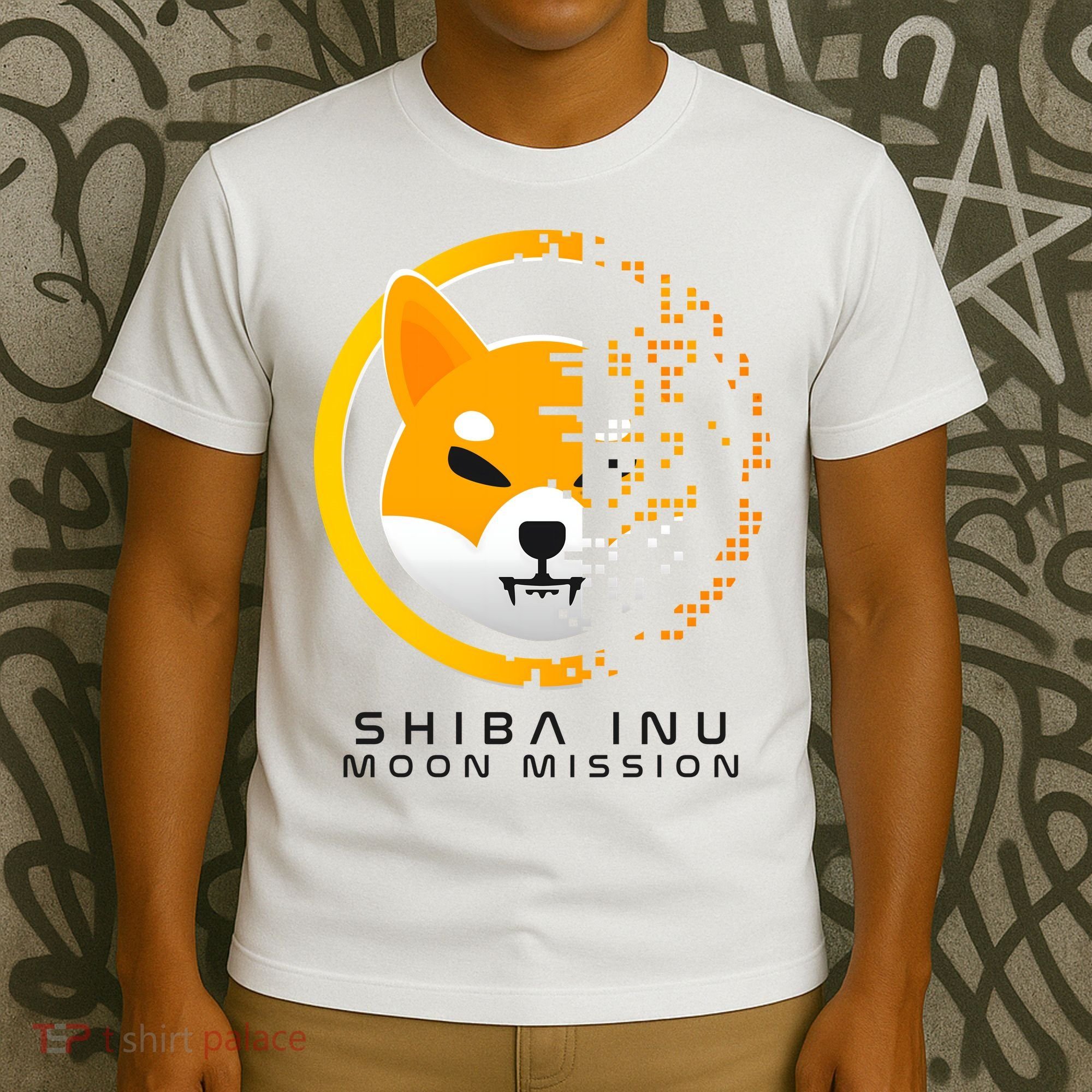 Shiba Inu Moon Mission DOGE Coin Cryptocurrency T-Shirt