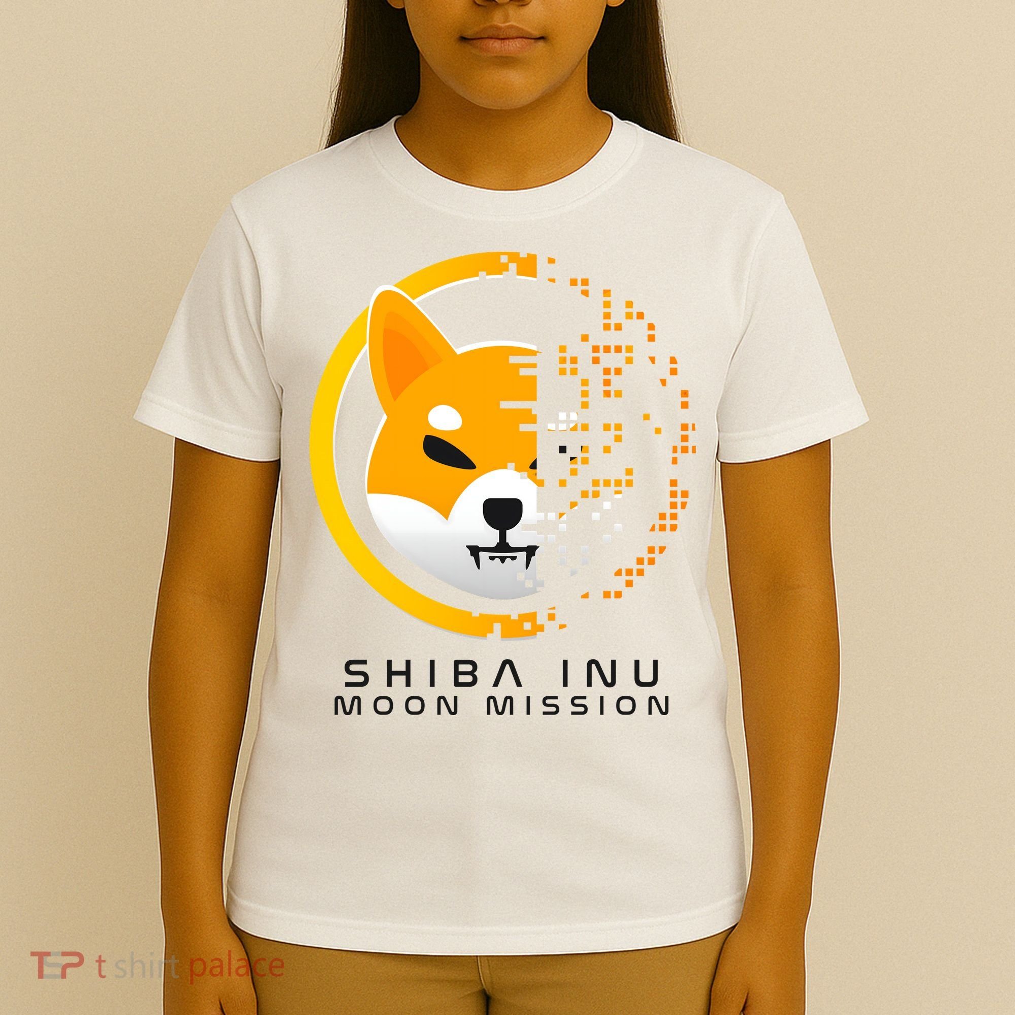 Shiba Inu Moon Mission DOGE Coin Cryptocurrency T-Shirt