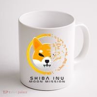 Shiba Inu Moon Mission DOGE Coin Cryptocurrency Coffee Mug thumb 1
