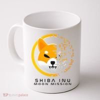 Shiba Inu Moon Mission DOGE Coin Cryptocurrency Coffee Mug thumb 0
