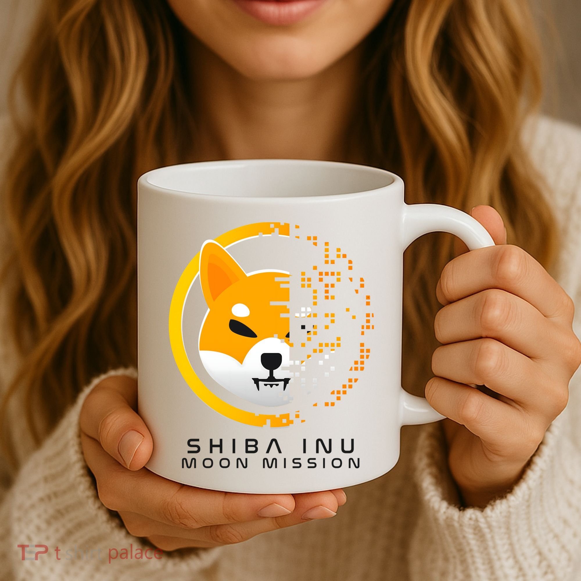 Shiba Inu Moon Mission DOGE Coin Cryptocurrency Coffee Mug